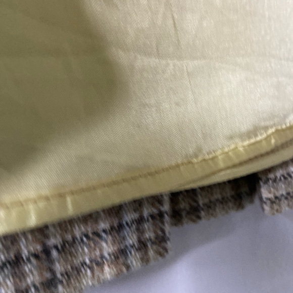 VNTG Petite Sophisticates  pleated plaid wool blend mini skirt  SZ  0 - Picture 2 of 8